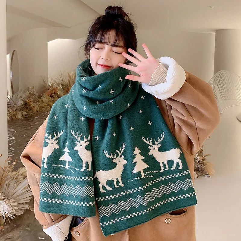 ストール マフラー ノルディック柄 かわいい おしゃれ ラッピング プレゼント ギフト クリスマス 贈り物 大判 ひざ掛け 毛布 寒さ対策 防寒 |膝掛 大判ストール キャラクター 防寒具 防寒グッズ プレゼント