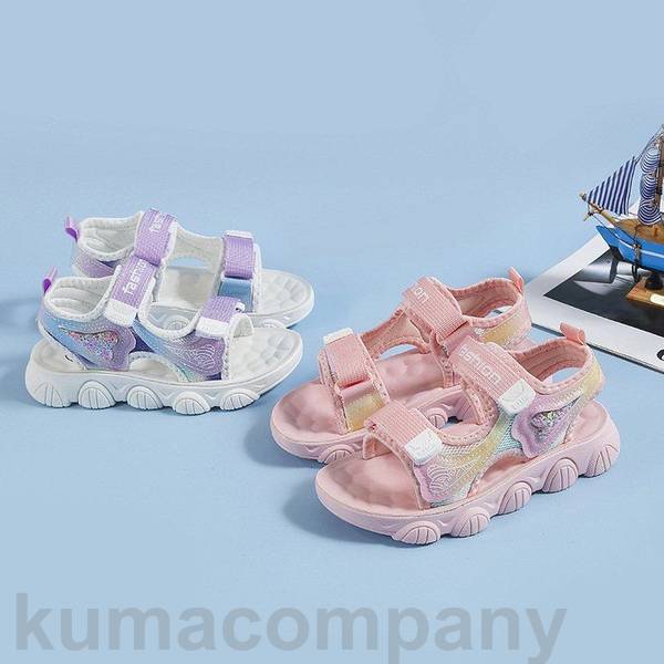 キッズファッション サンダル ベビーサンダル コンフォートサンダル ジュニア 女の子 柔らかい素材 夏 アウトドア かわいい 歩きやすい 滑り止め
