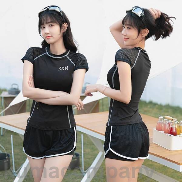 水着 レディース 水着セット フィットネス水着 セパレート 競泳水着 体型カバー 胸パッド付き スクール水着 学生 スポーツ 小柄 着痩せ おしゃれ
