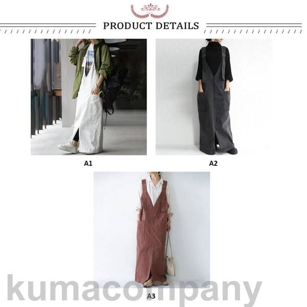 サロペット ワンピース オールインワン レディース デニムワンピース ジャンパースカート デニム 春 夏 秋 カジュアル 可愛い 大きいサイズ