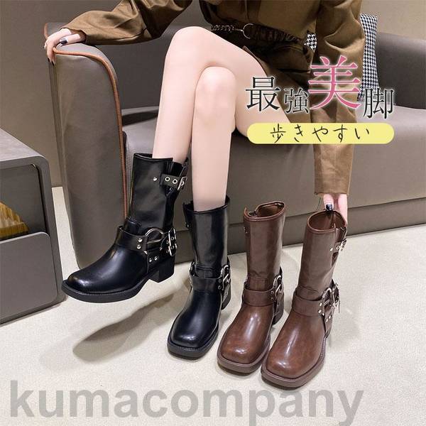 ショートブーツ レディース チャンキーヒール 歩きやすい カジュアル 通学 通勤 美脚 脚長 結びベルト 大人気 履きやすい 着痩せ 新作
