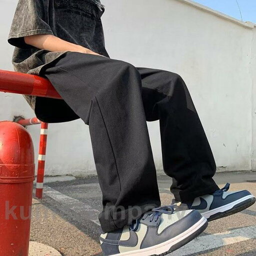無地パンツ ロングパンツ メンズ ワイドパンツ 春 夏 秋 ボトムス ロング丈 カジュアル ゆったり おしゃれ 通学 着痩せ 無地パンツ ロングパンツ メンズ ワイドパンツ 春 夏 秋 ボトムス ロング丈 カジュアル ゆったり おしゃれ 通学 着痩せ