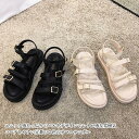サンダル レディース 厚底サンダル ストラップサンダル 厚底 滑り止め サマーサンダル 黒 夏サンダル サマーシューズ カジュアルシューズ 夏