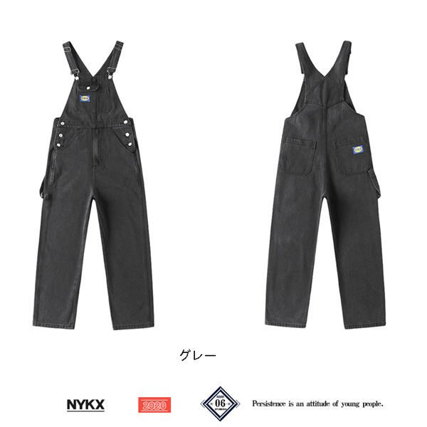 サロペット メンズ デニム デニムパンツ オーバーオール ジーンズ オーバーオール デニムパンツ ツナギ 細身 ストリート系 バレンタイン 2023