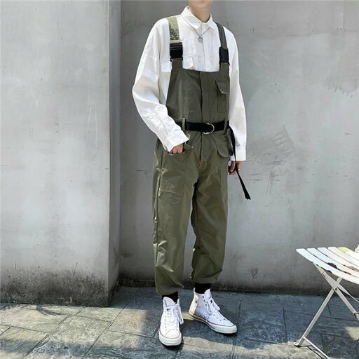 サロペット オーバーオール メンズ つなぎ オールインワン ジョーカーパンツ カジュアルパンツ カーゴパンツ ゆったり おしゃれ 春夏秋 バレンタイン 2023