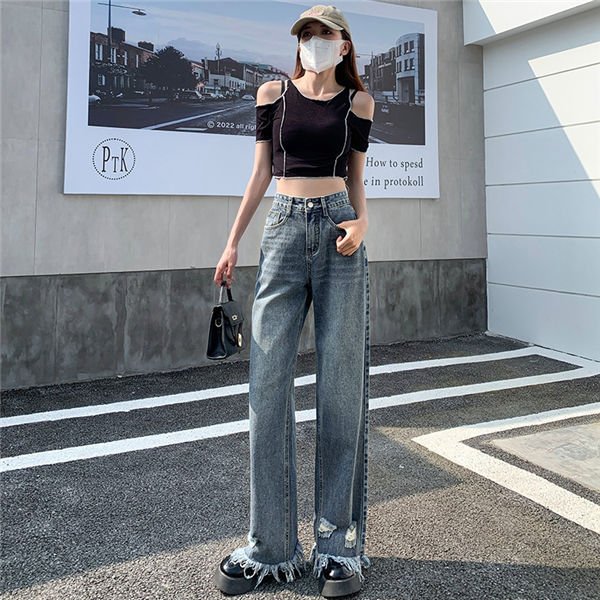デニムワイドパンツ レディース ジーンズ 人気 デニム ワイドパンツ 脚長効果 ジーンズ 春夏 ボトムス ガウチョパンツ おしゃれ 大人 カジュアル バレンタイン 2023 プレゼントa