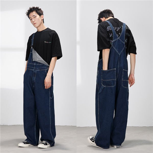 サロペット オーバーオール メンズ オールインワン ワイドパンツ サロペットデニムパンツ 長ズボン おしゃれ 春夏秋 バレンタイン 2023