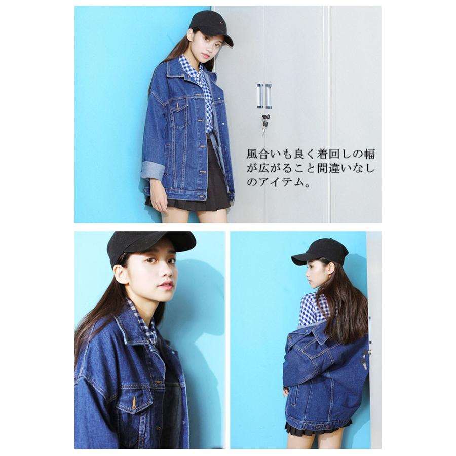 レディース デニムジャケット コート アウター 春秋 ブルー blue 女性 長袖 上着 カジュアル オシャレ Gジャン ゆったり感 学生 通学 メンズライク バレンタイン 2023