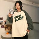 トレーナー レディース 秋服 秋服トレーナー 秋物 英語文字 ロゴ スウェットトレーナー 韓国風 可愛い トレーナー 着痩せ 春秋 薄手 バレンタイン 2023...