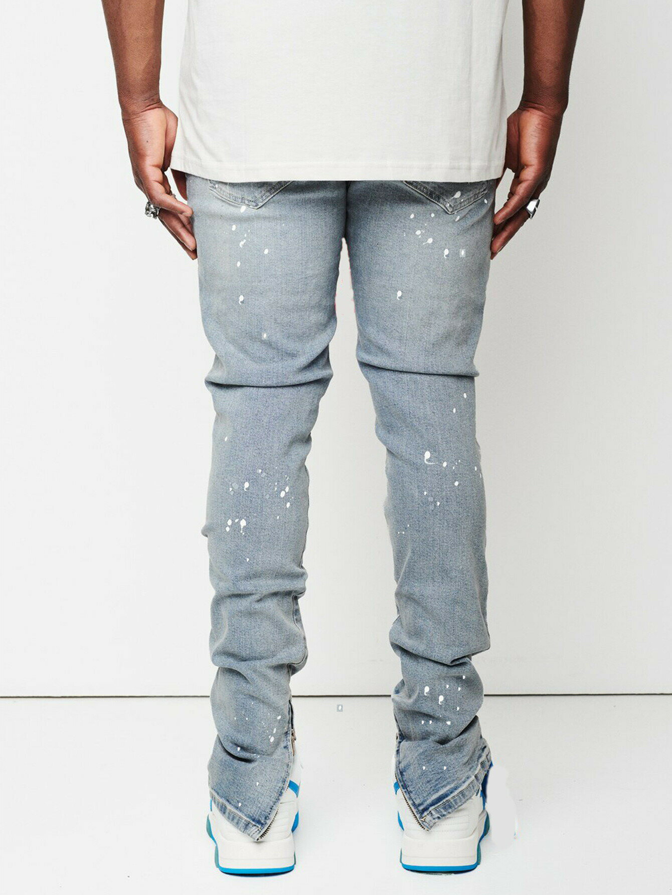 ダメージジーンズ メンズ 大きいサイズ スキニー ストレッチデニム ダメージパンツ ストレッチパンツ ストレッチジーンズ ダメージ ジーンズ カジュアル 人気