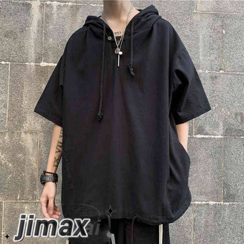樂天商城 - 30代 半袖 パーカー レディース フード付き 20代 きれいめ パーカー ゆったりTシャツ カットソー サマートップス 無地 カジュアル 体型カバー 女性