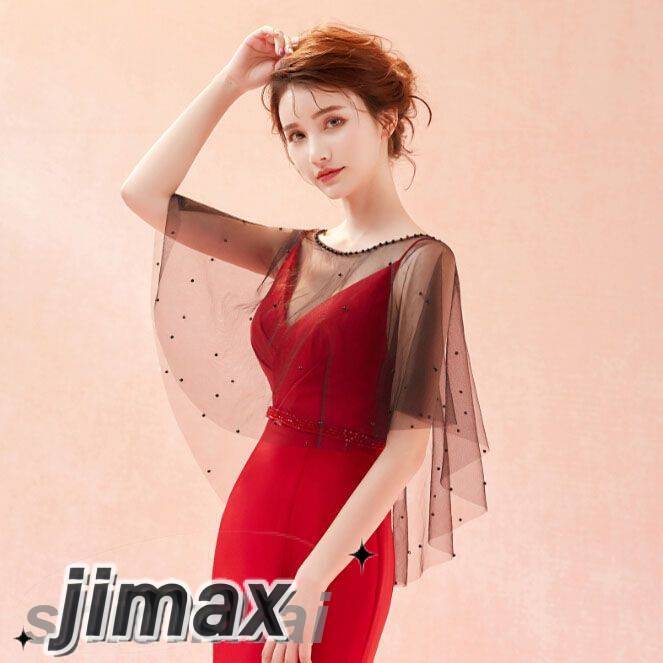 結婚式 ショール ボレロ パーティボレロ パーティーショール 結婚式ボレロ フォーマルショール ストール ビジューショール ブラック 刺繍