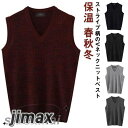 ベスト ニットベスト プルオーバー メンズ Vネック 薄手 ストライプ柄 ウール混 学生 スクール 制服 ベスト 男子 高校生 保温 春秋冬 シニア 敬老の日 プレゼント 無地 シンプル カジュアル
