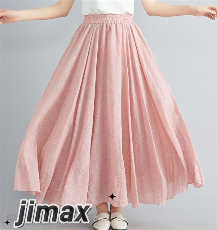 スカート ロング プリーツ チュール マキシ丈 体型カバー エレガント ウエストゴム 春 夏 レディース リゾートロング結婚式 85cm 95cm 20色 ホワイトデー