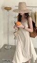 キャミソールワンピース ノースリーブワンピース ワンピース 夏 レディース きれいめ 吊りスカート 吊りワンピース キャミワンピース キャミソール レディース シンプル 無地 肌着 吊りスカート 薄手 ゆったり 体型 ロング 接触冷感 涼感 おしゃれ(4)