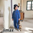 オールインワン つなぎ キッズ ベビー ロンパース 赤ちゃん カバーオール ベビー服 ブルー 子ども デニム 男の子 女の子 ルームウエア 長袖 カジュアル 結...