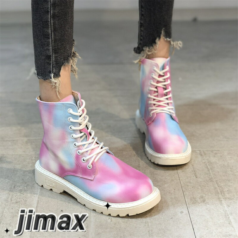 ショートブーツ レディース ブーツ 厚底靴 おしゃれ カジュアル 紐結び 美脚 歩きやすい 防寒 滑り止め アウトドア かっこいい ホワイトデー