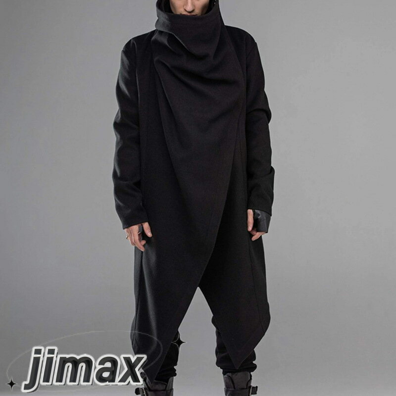 楽天くらしのjimaxちゃん短納期 ポンチョ コート メンズ ポンチョコート 40代 秋冬 厚め すこし 裏起毛 コーデ マント コート マントコート 長袖 無地 ラシャコート ストール カーデ ショール カーディガン 夏 大きいサイズ 体型カバー ゆったり 個性派 おしゃれ アウター
