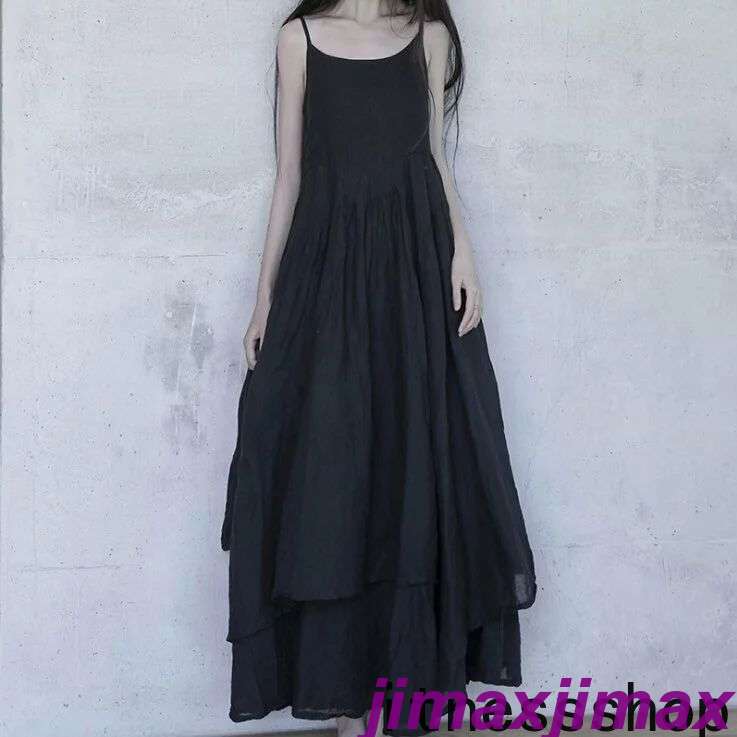 Fashion THE SALE 10%OFF あす楽 キャミソールワンピース ロング ホワイト 白 インナー マキシ ノースリーブワンピース レディース ワンピース キャミソール ミディアム 黒 黒ワンピース 夏 黒ワンピ ペチコート ワンピース マタニテ キャミ 無地 ゆったりのサムネイル