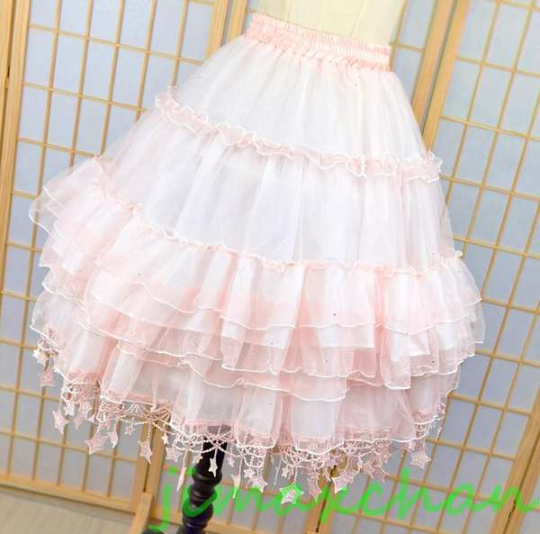 サマー　Lolita系　スカート　星飾り/パニエ　ロリータ トップス 萌え レディース ゴスロリ ロリータファッション　変装　トップス