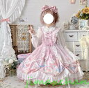 サマー Lolita系 甘い ワンピース jsk OP 舞台 変装/ロリータ トップス 萌え レディース ゴスロリ 変装 トップス 吊りスカート ワンピース 花嫁洋