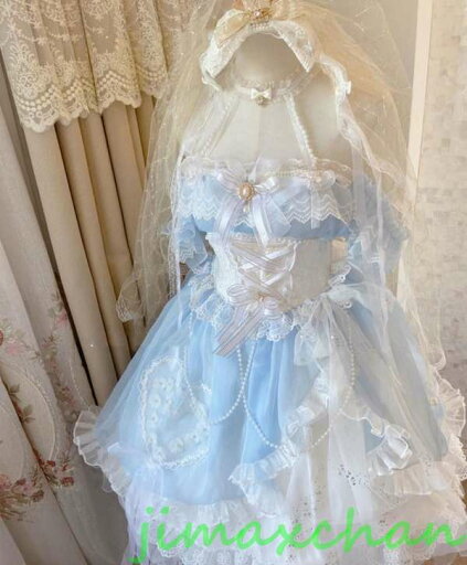 サマー 夏/Lolita系 人魚の花嫁/ワンピース OP ドレス /ロリータ トップス 萌え レディース ゴスロリ ロリータファッション サマー 夏/Lolita系 人魚の花嫁/ワンピース OP ドレス /ロリータ トップス 萌え レディース ゴスロリ ロリータファッション