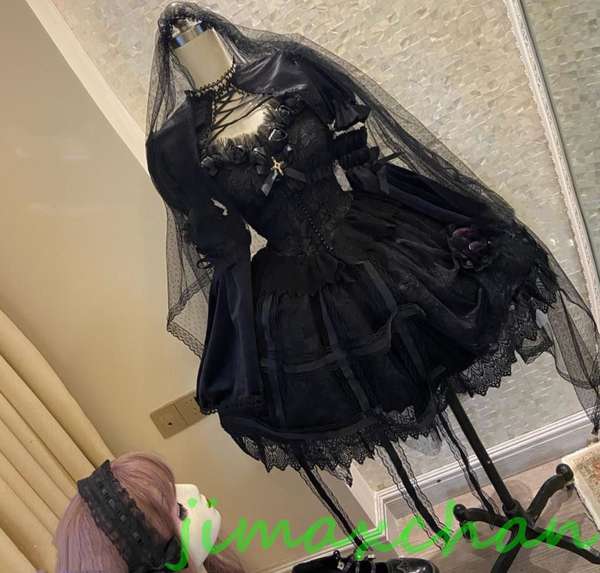 ゴスロリ ロリータ ドレス コスプレ 3点セット da087c7_1s.jpg