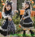 サマー 4点セット/黒天使/魔女/ヴァンパィア 吸血鬼/ハロウィン ハロウィーン Halloween 仮装 キッズ 子供服 女の子 ワンピース ドレス カラー ...
