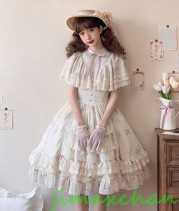 スーパーSALE10%off サマー　Lolita系 /ワンピース　jsk　OP　/ロリータ トップス 萌え ゴスロリ ロリ..