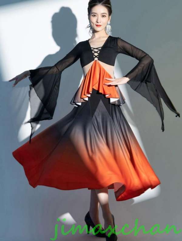 サマー　/ ワンピース 社交ダンス タンゴ/ラテンドレス キラキラ ラインストーン フリンジ タッセル 高級感 お洒落 豪華 キャバクラスパンコール フリンジ