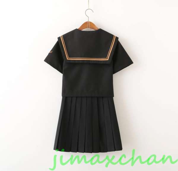 サマー　/短袖　上下セット セーラー服 JK系フリルスカート　パーティグッズ 制服 学生　ユニフォーム　卒業式 入学式　コスチューム　スカート