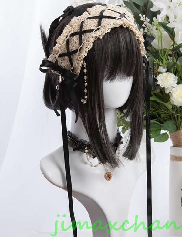 サマー 長35-50cm/変装 Lolita系 ウィッグ ロリータ 原宿風 かつら 前髪 レディース コスプレウィッグ 耐熱ウィッグ コスチューム 仮装 大人用