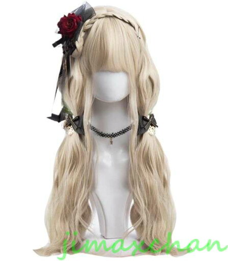 サマー 長58cm/変装 Lolita系 ウィッグ ロリータ 原宿風 かつら 前髪 レディース コスプレウィッグ 耐熱ウィッグ コスチューム 仮装 大人用 サマー 長58cm/変装 Lolita系 ウィッグ ロリータ 原宿風 かつら 前髪 レディース コスプレウィッグ 耐熱ウィッグ コスチューム 仮装 大人用