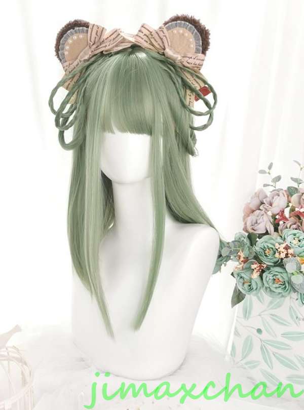 サマー　長50cm/変装　Lolita系　ウィッグ ロリータ 原宿風 かつら 前髪 レディース コスプレウィッグ 耐熱ウィッグ コスチューム 仮装 大人用