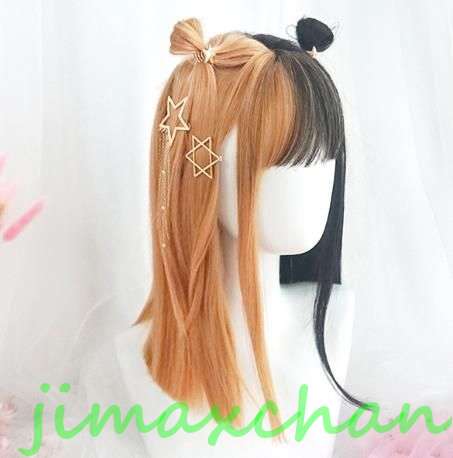 【楽天スーパーSALE割引商品】サマー　長38cm/変装　Lolita系　ウィッグ ロリータ 原宿風 かつら 前髪 レディース コスプレウィッグ 耐熱ウィッグ コスチューム 仮装 大人用