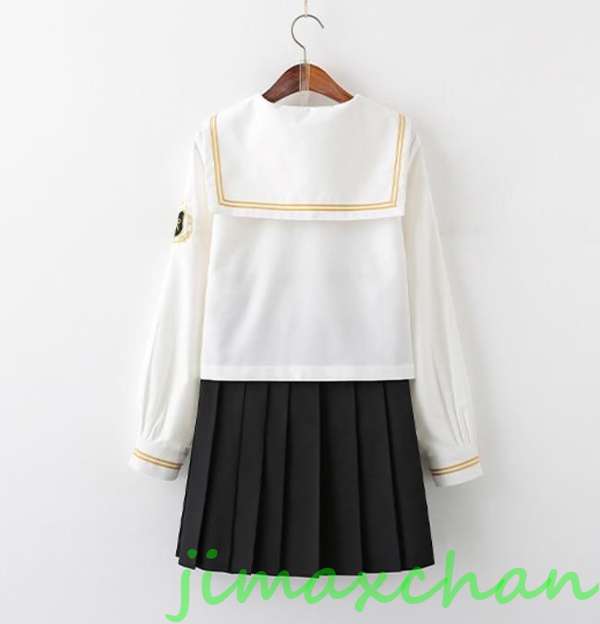 サマー　長袖/中袖　短袖　上下セット セーラー服 JK系フリルスカート　パーティグッズ 制服 学生　ユニフォーム　卒業式 入学式　コスチューム　スカート