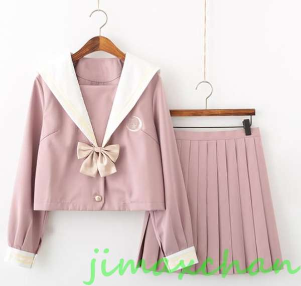 サマー 長袖/中袖 短袖 上下セット セーラー服 JK系フリルスカート パーティグッズ 制服 学生 ユニフォーム 卒業式 入学式 コスチューム スカート
