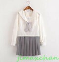 サマー 長袖/中袖 短袖 上下セット セーラー服 JK系フリルスカート パーティグッズ 制服 学生 ユニフォーム 卒業式 入学式 コスチューム スカート