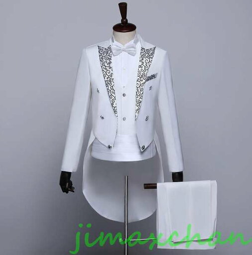 サマー 3色/メンズ 5点セット パンツ コート スーツ セット長袖トップス 事務服紳士 結婚式 忘年会 司会者 入学 ダンス 舞台 表演 ブラック ホワイトハロウィ サマー 3色/メンズ 5点セット パンツ コート スーツ セット長袖トップス 事務服紳士 結婚式 忘年会 司会者 入学 ダンス 舞台 表演 ブラック ホワイトハロウィ