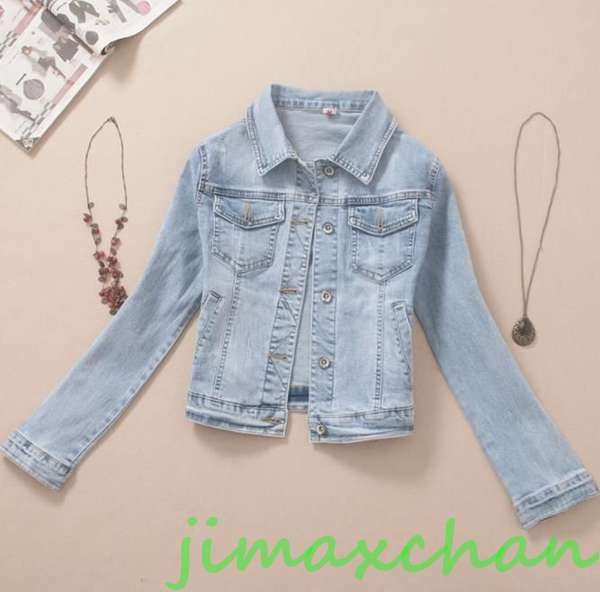 サマー デニムコート レディース スプリングコート ダメージ 加工 カジュアル服 小さいサイズ 大きいサイズ 上品 通勤 ボダンコート 長袖