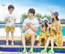 サマー 親子ペア 親子お揃い Tシャツ パンツ ワンピース サンドレス ガウチョパンツ カップル 中袖 Tシャツ ユニセックス おそろい親子服