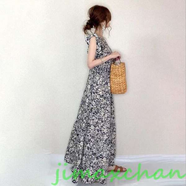 THOM WILLS ワンピース レディース ワンピース キレイめ 膝丈ワンピース 夏 半袖 シフォンワンピ 花柄 ロング丈ワン ピ オシャレ 通勤 着痩せ おしゃれ かわいい 30代　40代