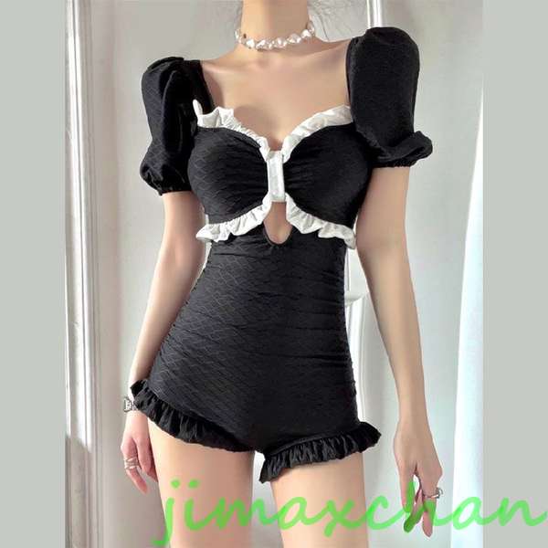 新品　体型カバー水着 セット レディース 高校生 大人 水着 韓国 胸パット付き ジュニア ワンピース アンダーパンツ 露出控えめ 花柄 ママ水着