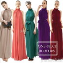 くらしのjimaxちゃんで買える「マキシワンピース シフォン レディース 二次会 パーティードレス 結婚式 ロング丈 スカート ノースリーブ カラードレス レッド ピンク パープル ブラック ワイン ももいろ ネイビー」の画像です。価格は2,955円になります。