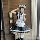 メイド服 ロリィタ lolita ロリータ ワンピース コスチューム 飾り付き エプロン 十字架 クロス 文化祭 学園祭 メイドカフェ Lolita コスプレ衣装 アニメ 可愛い ブラック ホワイト(3)