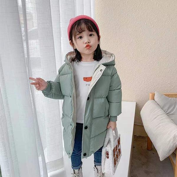 気楽 韓国子供服 中綿コート キッズ 子供服 男の子 女の子 子供コート アウター 厚手 ダウン風コート キッズコート ロングコート 中綿ジャケット フード付き 100 110 120 130 140 150
