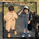 気楽 オーバーオール ベビー ベビー服 サロペット キッズ 夏 ナチュラル 韓国 ベビー服 男の子 オールインワン キッズファッション ベビーファッション コッ...