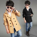 気楽 新生活 男の子 キッズ トレンチコート スプリングコート 子供服 ジュニア アウター ジャケット 冬コート 卒業式 入園式 行事 フォーマルコート 春夏秋冬