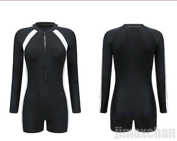 気楽 水着 レディース ショートパンツ レディース水着 長袖 スイムウェア フィットネス 一体型 オールインワン 長袖水着 セクシー クルーネック ビキニ 水泳 ママ水着 女性用