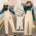 気楽 サロペット オールインワン 女の子 パンツ キッズ ジュニア ロングパンツ 子供服 ボトムス 長ズボン オーバーオール サロペットパンツ 一体型 ガールズ 秋 冬 春 ノース